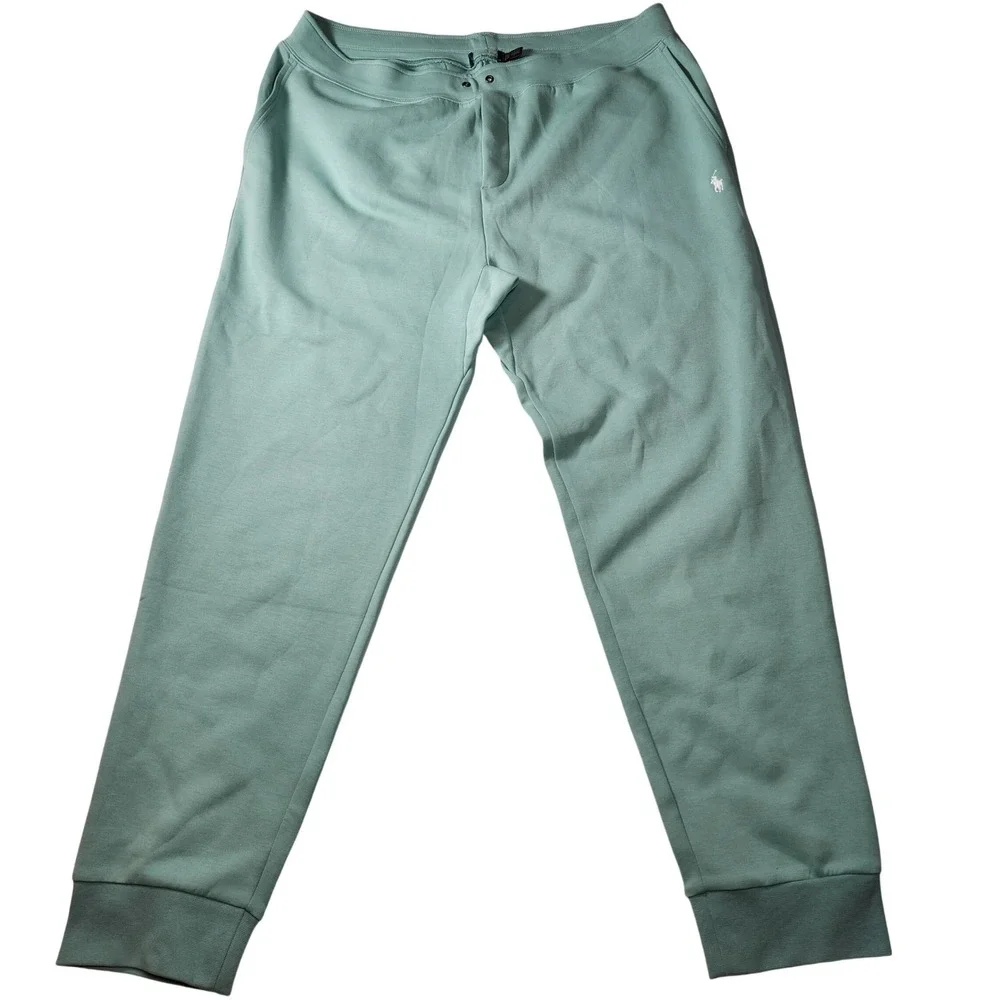Polo Ralph Lauren Joggers Sweatpants Mint Green‎ Pony Logo Mens Size 2XLT